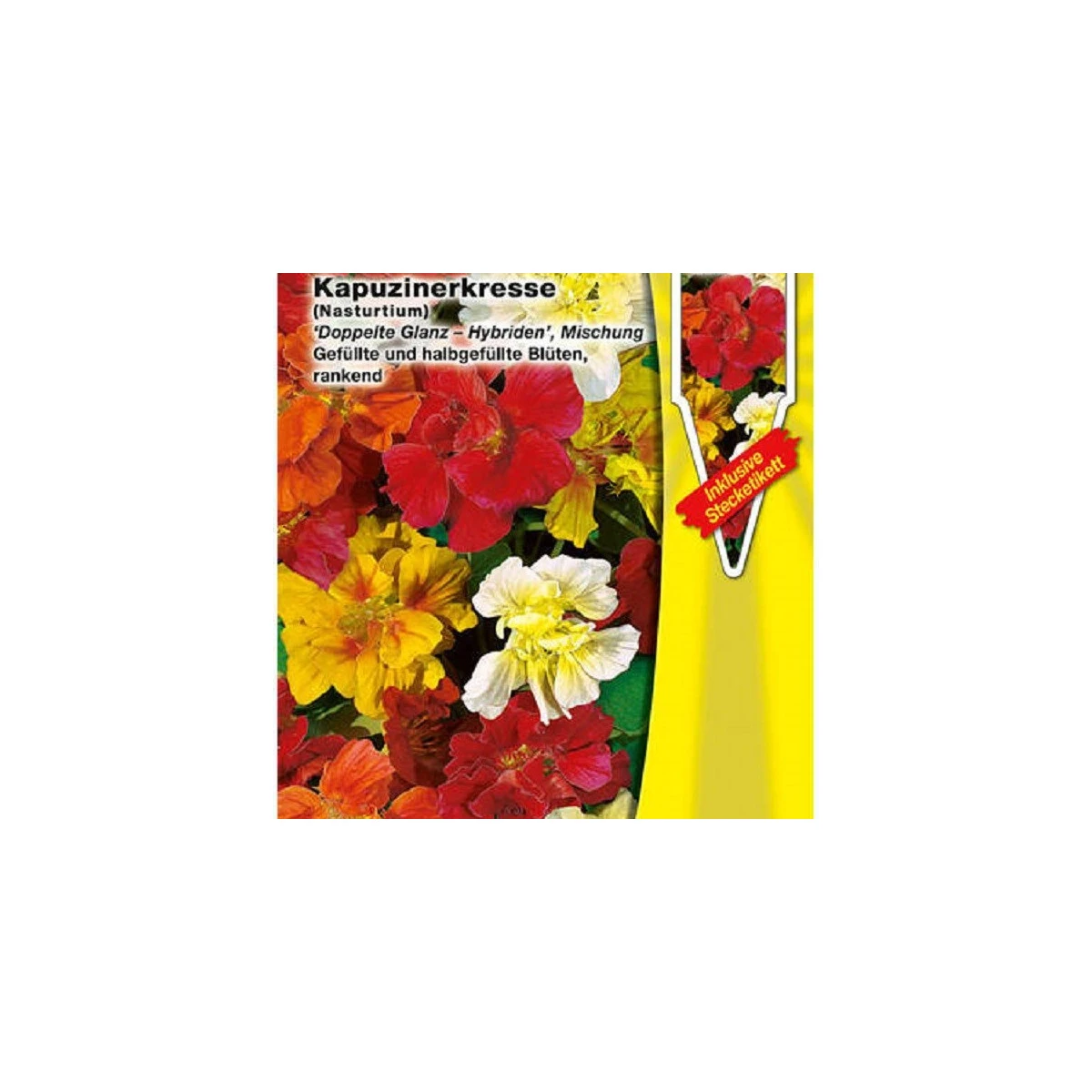 Kapucínka väčšia Doppelte Glanz zmes - Tropaeolum majus - semená kapucínky - 15 ks