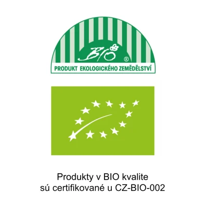 Produkty v BIO kvalite sú certifikované u CZ-BIP-002