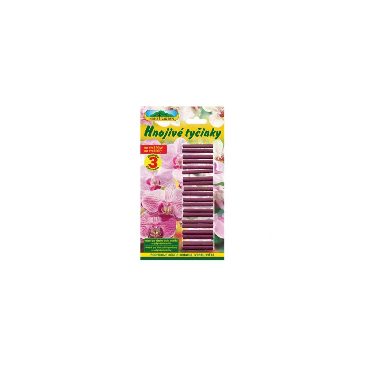 Tyčinkové hnojivo na orchidey - 20 ks